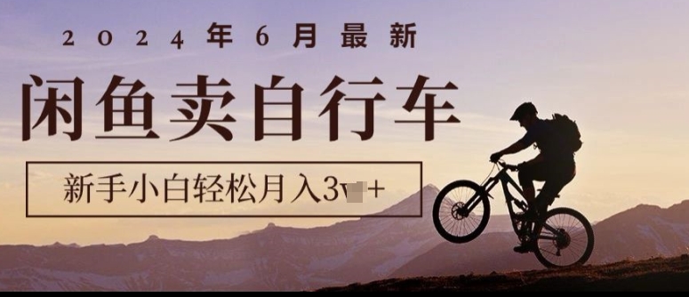 2024年6月全新淘宝闲鱼单车，新手入门轻轻松松月收入1w ，零风险新项目-小i项目网