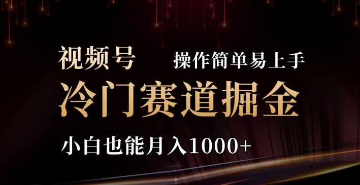 2024微信视频号三国小众跑道掘金队，使用方便快速上手，新手也可以月入1000-小i项目网