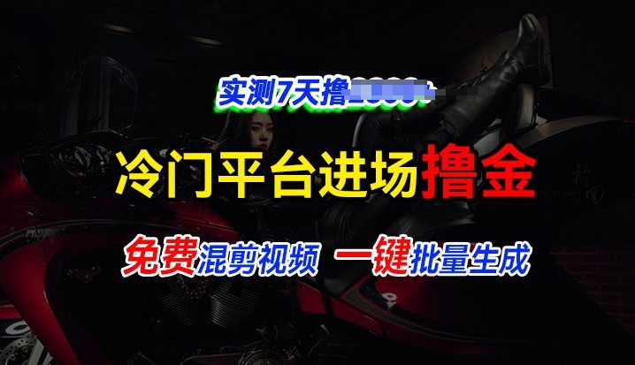 全新升级小众服务平台vivo短视频，迅速完全免费入场搞米，根据混剪视频一键批量生成，评测7天撸2.3k-小i项目网