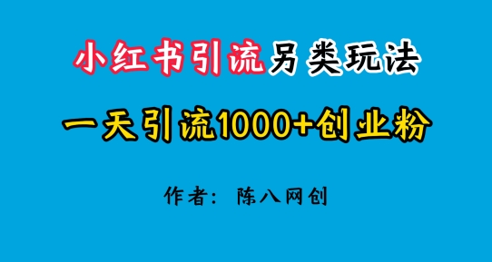 2024小红书引流极具特色游戏玩法，一天引流方法1000 自主创业粉-小i项目网