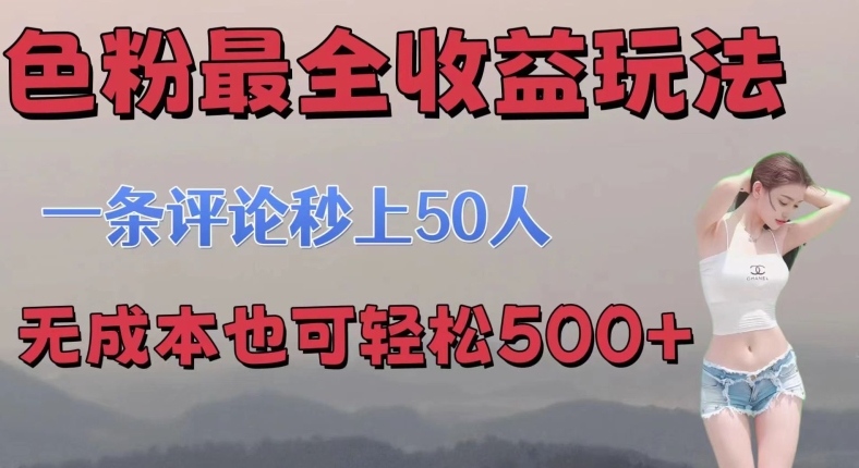 se粉最全收益玩法 一条评论秒上50人 无成本也可轻松500+-小i项目网