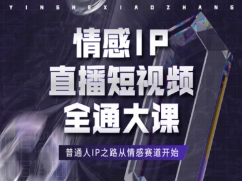 情绪IP直播短视频全通大课，平常人IP之途从情感跑道逐渐-小i项目网