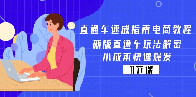 （11537期）淘宝直通车 速学手册电商教程：新版本淘宝直通车游戏玩法破译，低成本迅速暴发（11节）-小i项目网