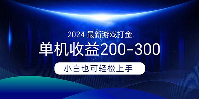 （11542期）2024全新游戏打金单机版盈利200-300-小i项目网