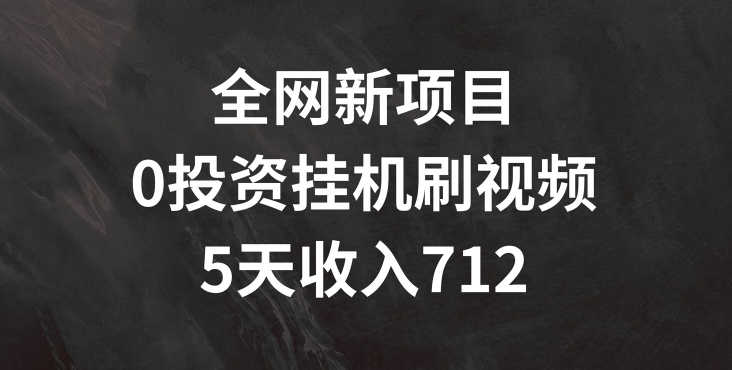 各大网站最新项目，0项目投资挂JI刷短视频，5天盈利多张-小i项目网