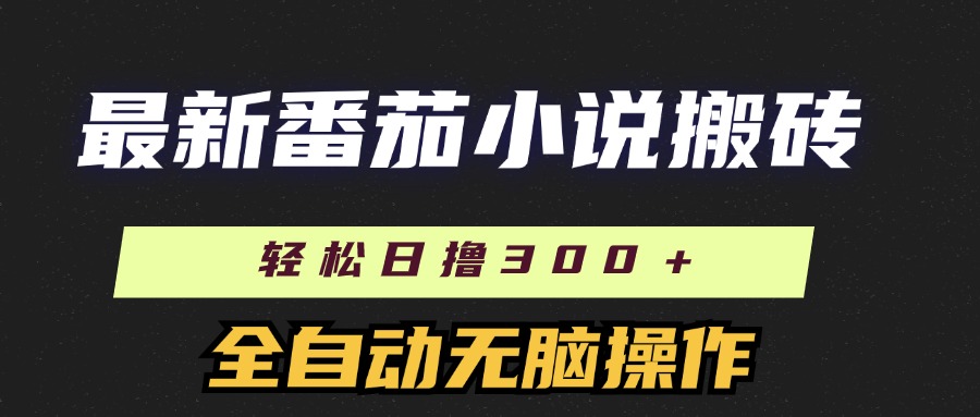 （11904期）最新番茄小说搬砖，日撸300＋！全自动操作，可矩阵放大-小i项目网