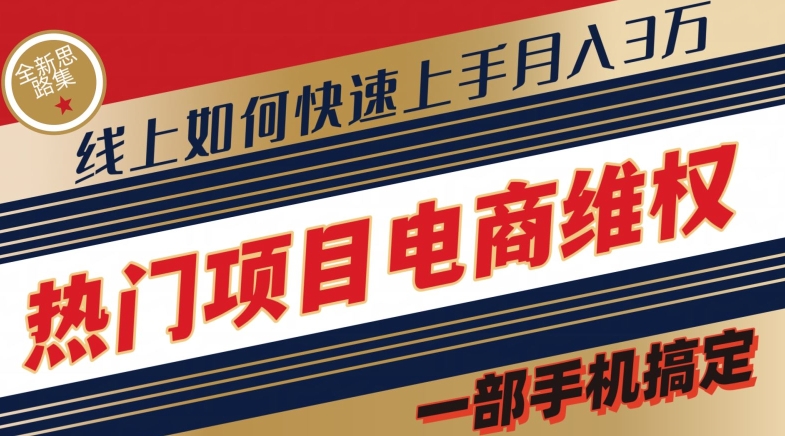 热门产品电子商务法律维权全新升级构思集，一部手机解决【仅揭密】-小i项目网