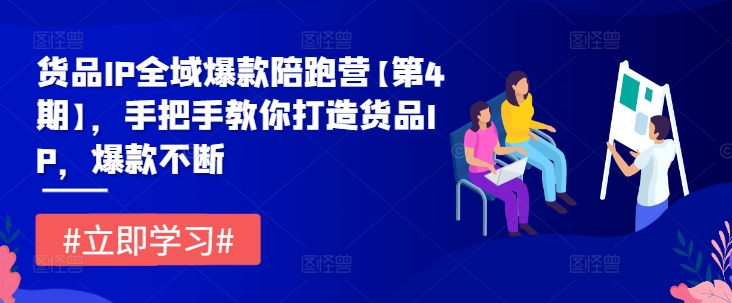 货品IP全域爆款陪跑营【第4期】，手把手教你打造货品IP，爆款不断-小i项目网