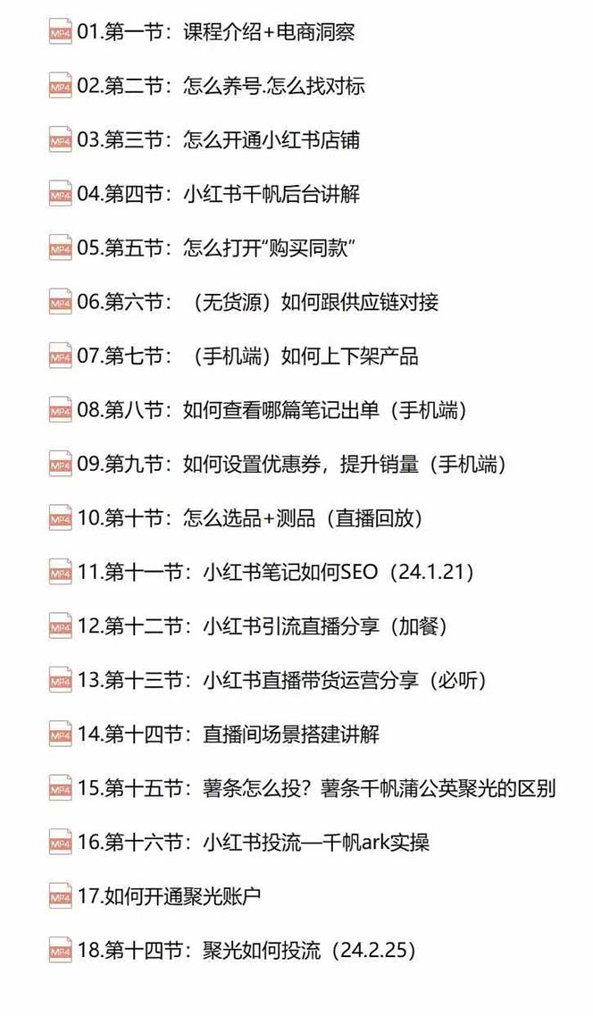 图片[2]-小红书快速赚钱电商特训营：用简单方式通过小红书快速变现！（55节）-观竹阁