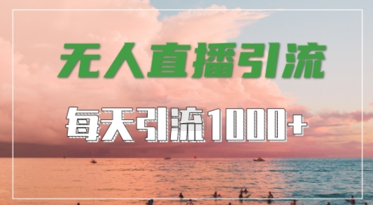 抖音快手视频号全平台通用，无人直播引流法，超暴力引流1000+高质量精准创业粉【揭秘】-小i项目网