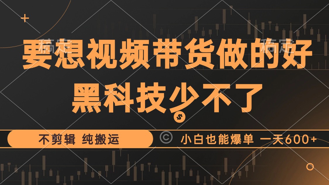 （12868期）抖音短视频卖货最暴力行为游戏玩法，运用高科技 不视频剪辑 纯运送，新手也可以打造爆款，单…-小i项目网