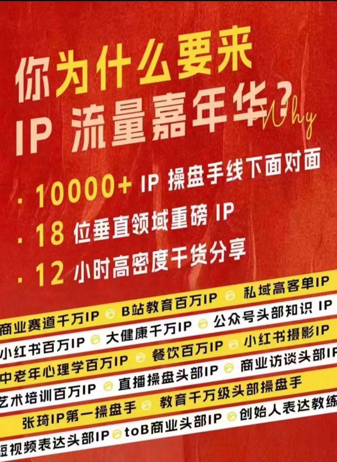 群响IP总流量嘉年华会，视频录像 IP武林2024珍藏版PPT-小i项目网