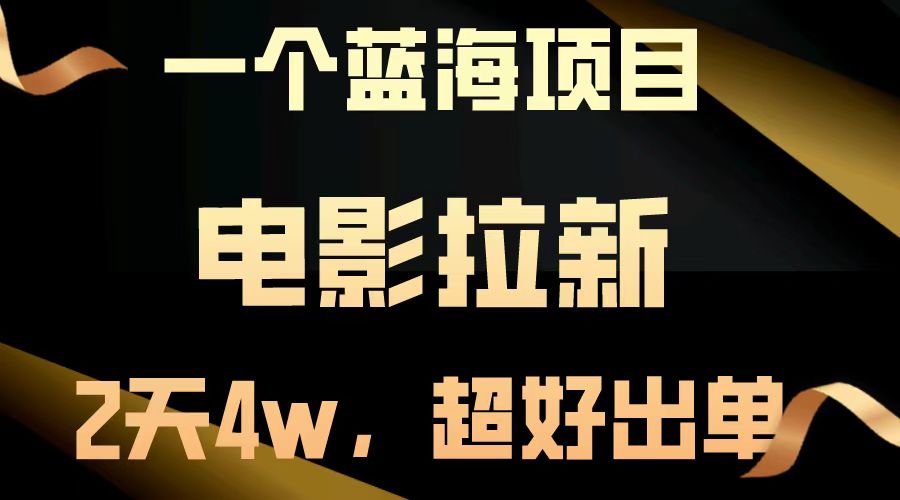 （13396期）【蓝海项目】影片引流，二天做了近4w，非常好开单，原地起飞-小i项目网