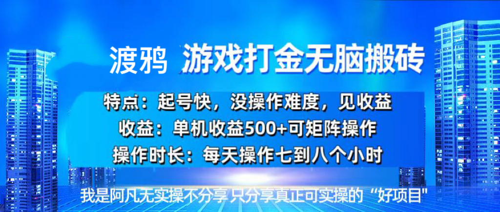 （13501期）韩国知名游戏打金无脑搬砖单机收益500+-小i项目网