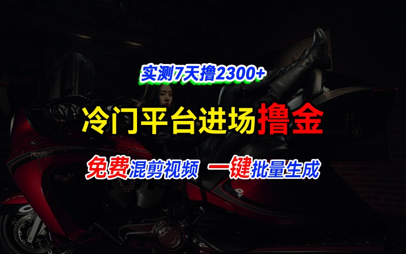 全新升级小众服务平台vivo短视频，迅速完全免费入场搞米，根据混剪视频一键批量生成，评测7天撸2300-观竹阁