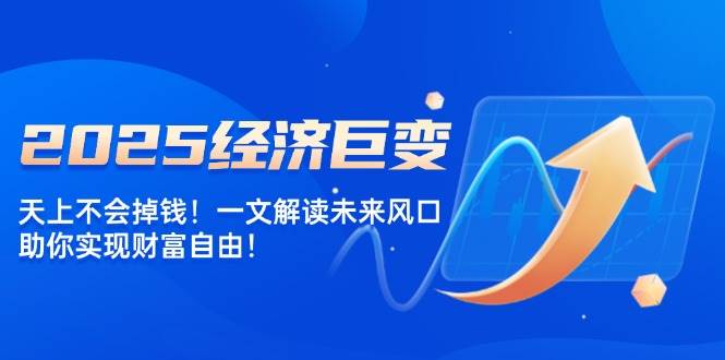 2025经济发展巨大变化，天上不会掉钱！一文讲解将来出风口，帮助你实现财务自由！-小i项目网