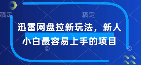 迅雷网盘拉新模式，新手菜鸟最易上手项目-小i项目网