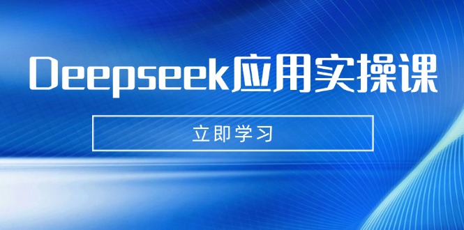 （14545期）Deepseek运用实操课：AI制做数据母亲、写真集、小视频，辅导作业，PPT制作等-小i项目网